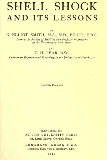 Cover of Shell shock and its lessons;
