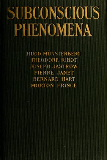 Cover of Subconscious phenomena