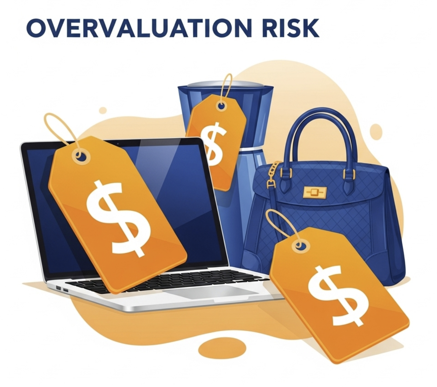 nvestment overvaluation warning illustration for price-conscious investing