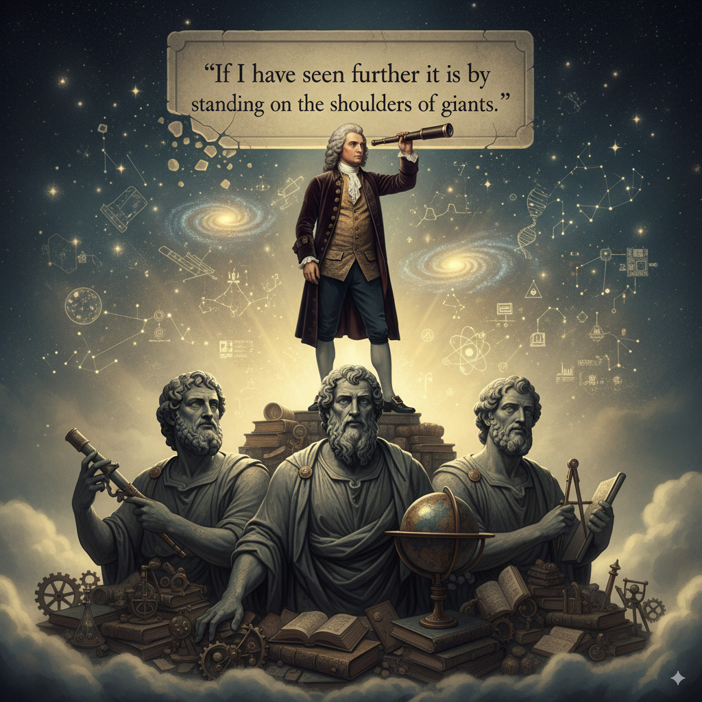If I have seen further it is by standing on the shoulders of giants.