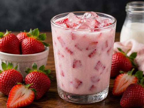 JUGO DE FRESA - LECHE