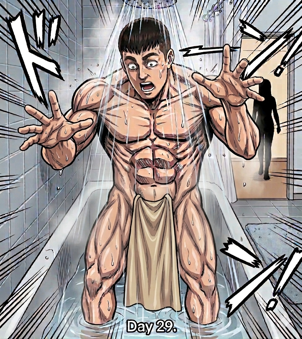 Brent in the shower, Rivian on his mind.