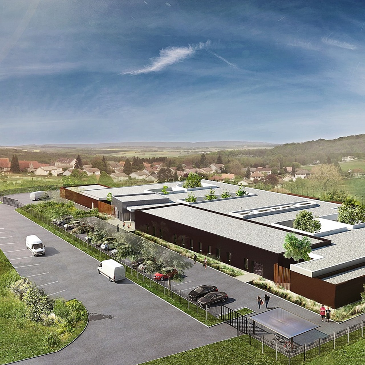 Visuel du projet de construction d'une unité de soins intensifs de psychiatrie au CH spécialisé de Saint-Rémy