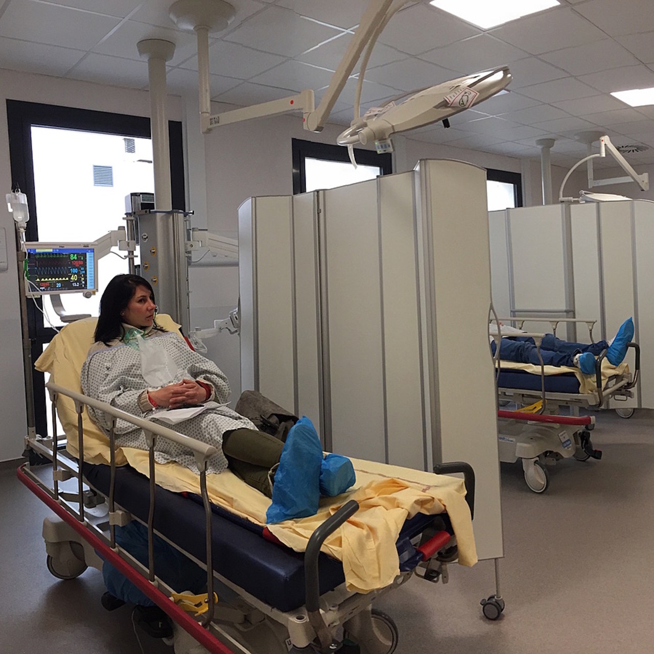 Exercice de simulation dans les nouvelles urgences du CH de Béziers.