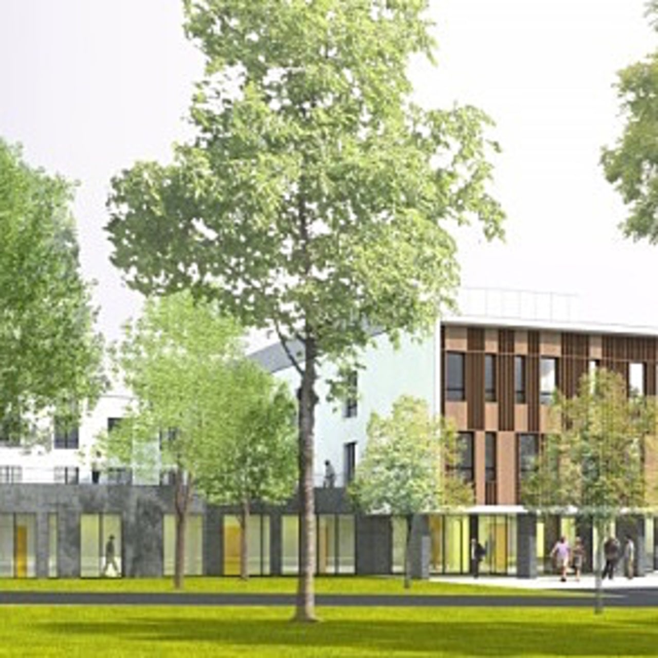Le nouveau bâtiment a été pensé pour s'intégrer harmonieusement dans le parc classé.