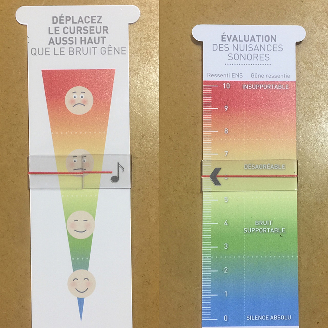 Une réglette a été développée pour mesurer les nuisances sonores pour le patient.