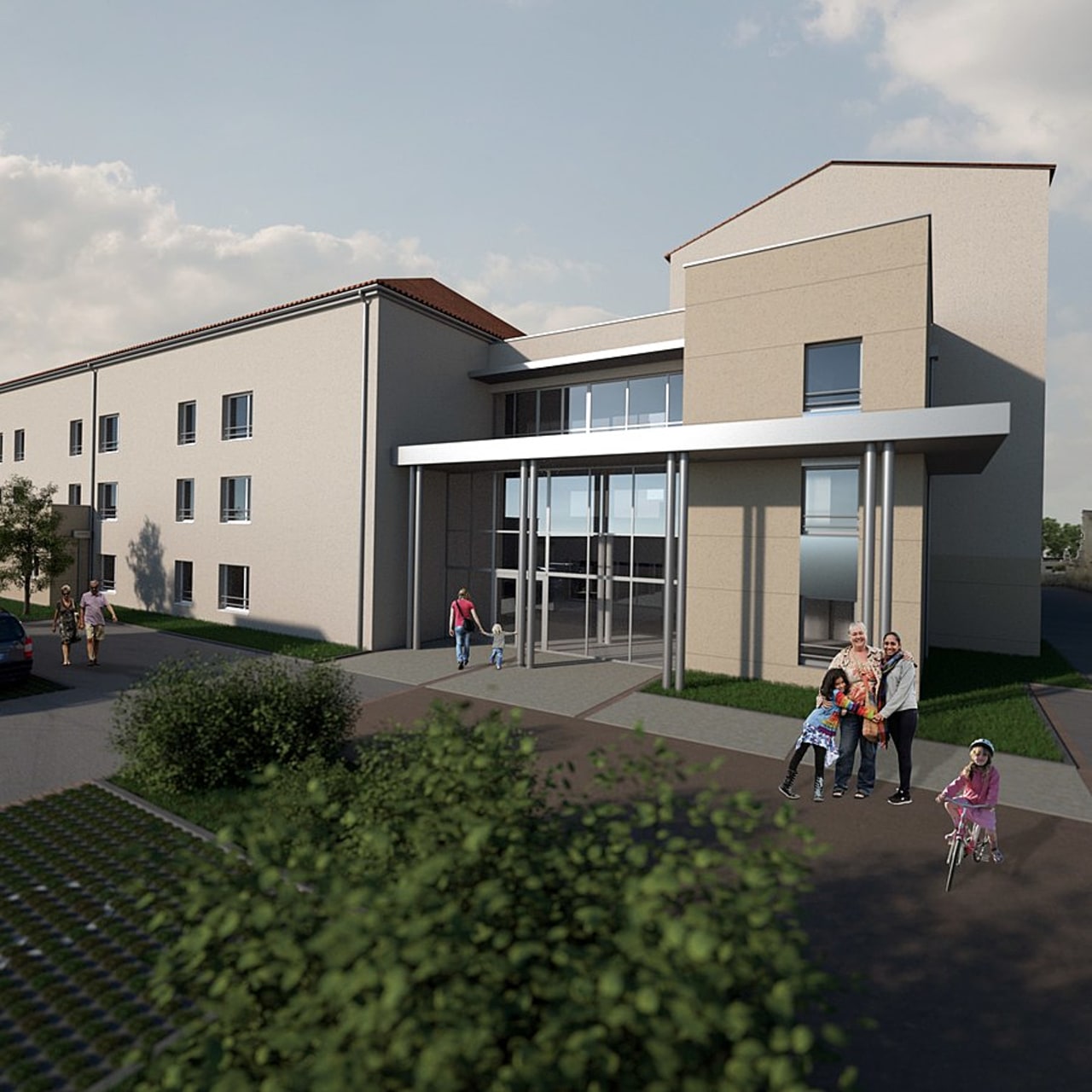 La nouvelle aile est conçue sur trois niveaux.