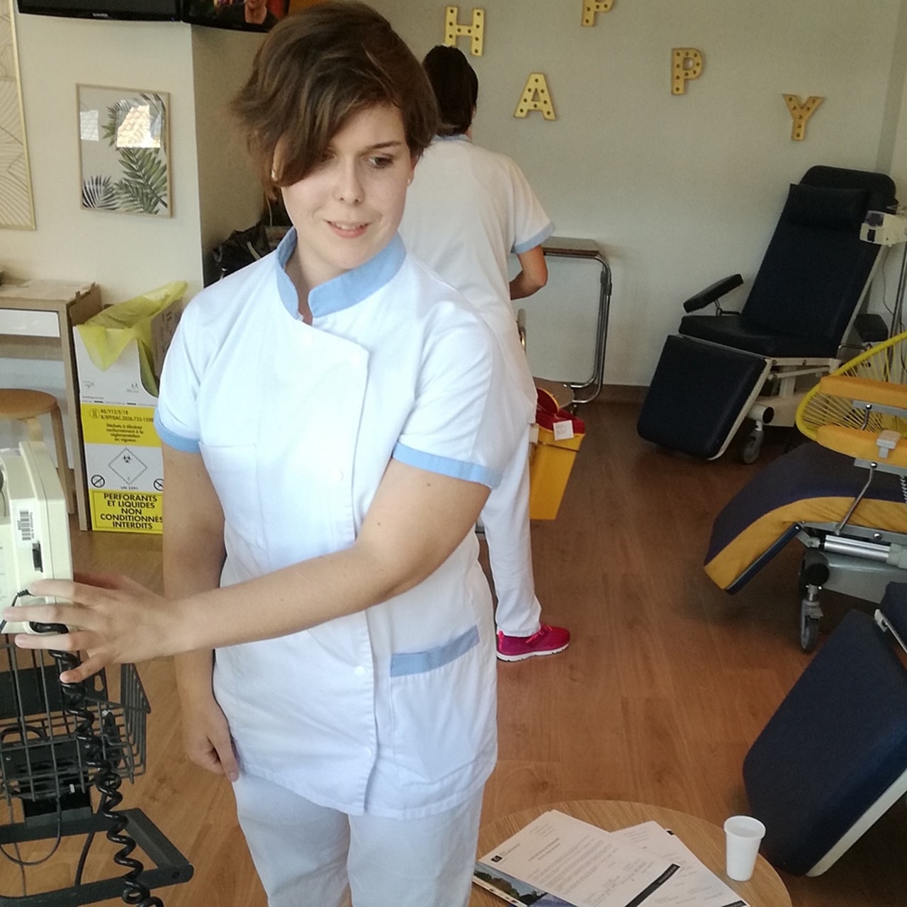 Aude de Montbrun est diplômée de l'Ifsi du Crip de Montpellier et exerce aujourd'hui le métier d'infirmière.