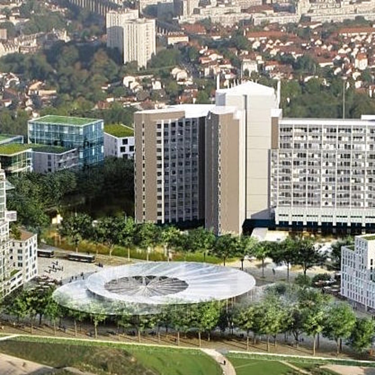 Les projets immobiliers de Gustave-Roussy s'insèrent dans le cadre de l'opération Campus Grand-Parc.