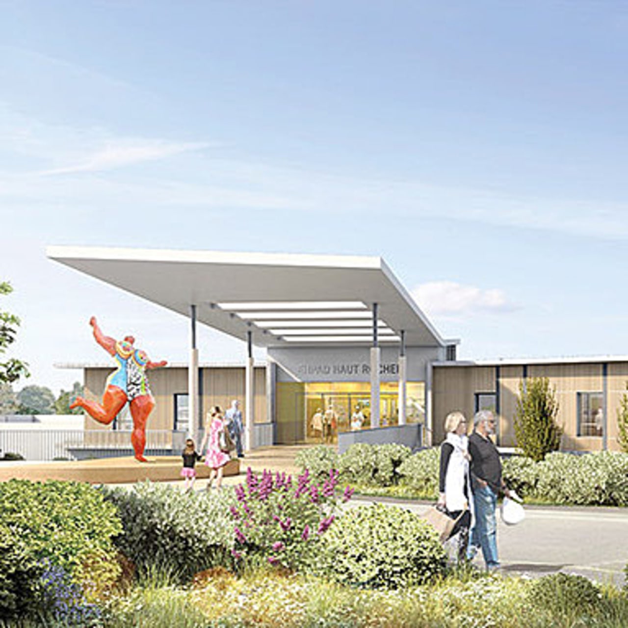 L'entrée de la résidence du Haut-Rocher sera une ouverture sur la cité.