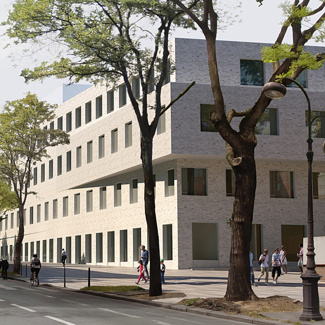 Le futur bâtiment de Sainte-Anne se veut d'une géométrie simple, offrant de larges plateaux superposés et évolutifs.