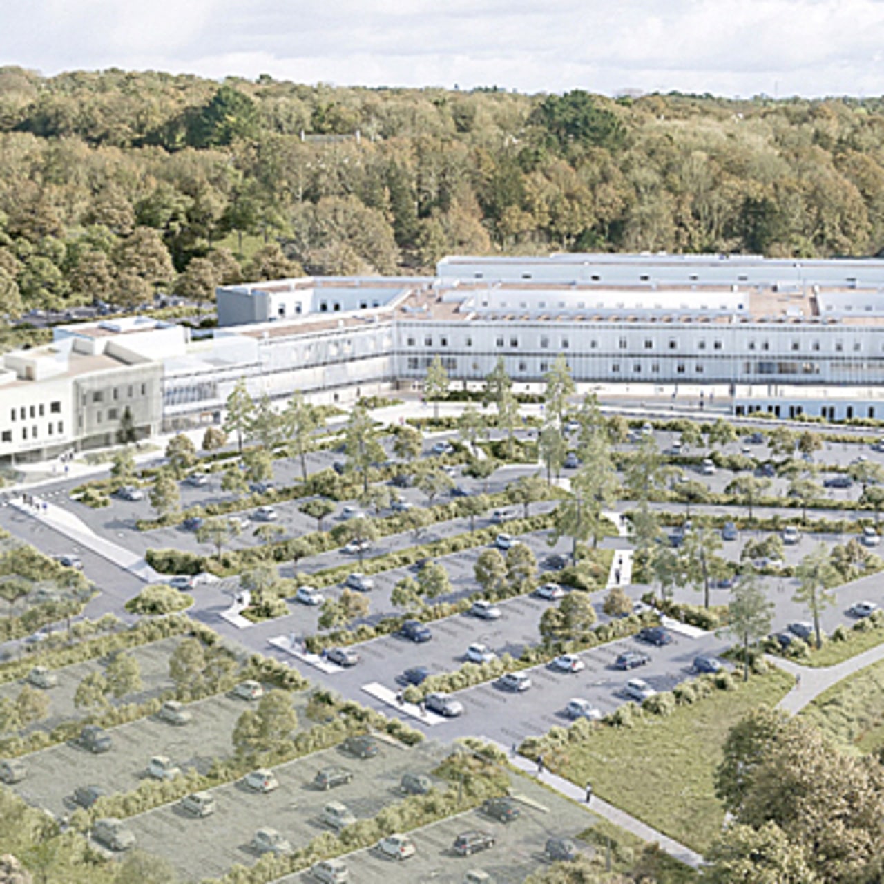 Le nouvel établissement HGO de Quimper sera positionné au cœur d'un terrain de 30 hectares. 