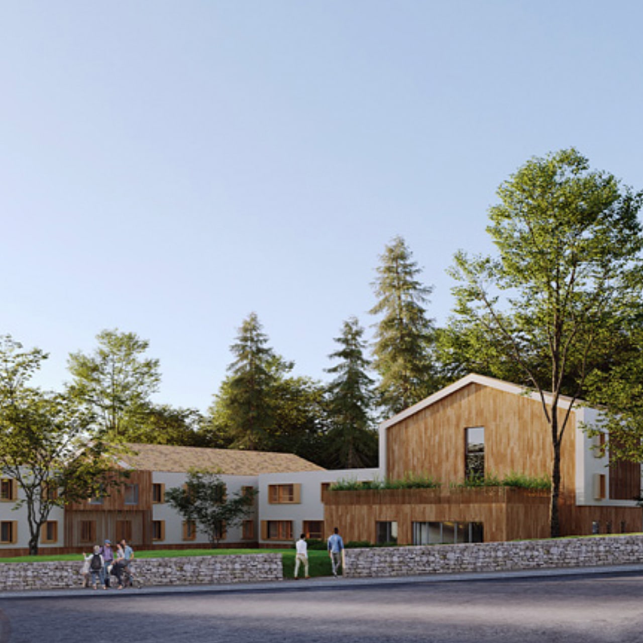 La résidence est située à 2 minutes à pied du centre-ville.