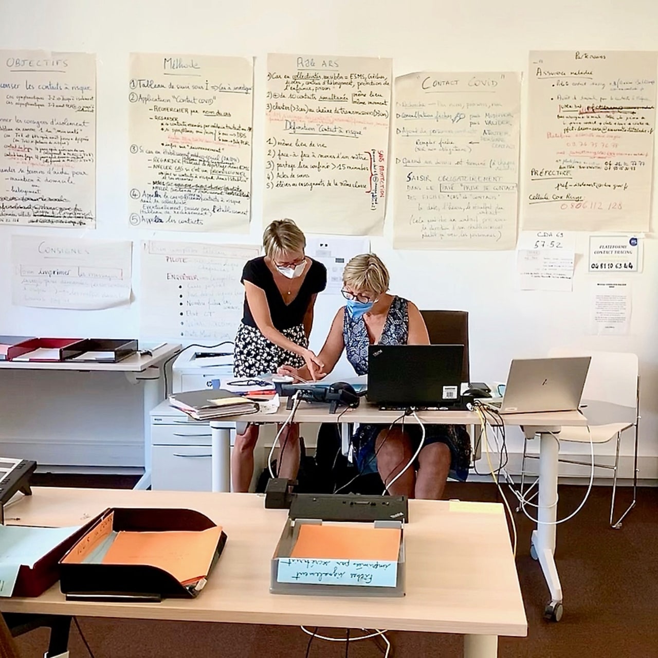 La cellule de contact tracing mobilise les équipes de l'ARS 7j/7 depuis le déconfinement. (Agathe Moret/Hospimedia)