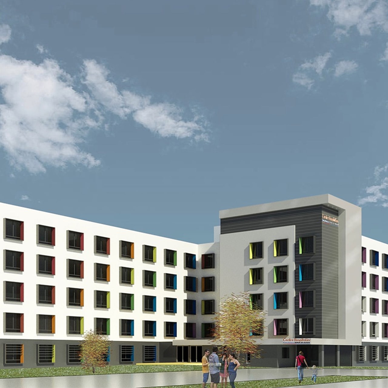 L'hôpital général n'a jamais été entièrement réhabilité depuis sa construction en 1974.   (CH Semur-en-Auxois)