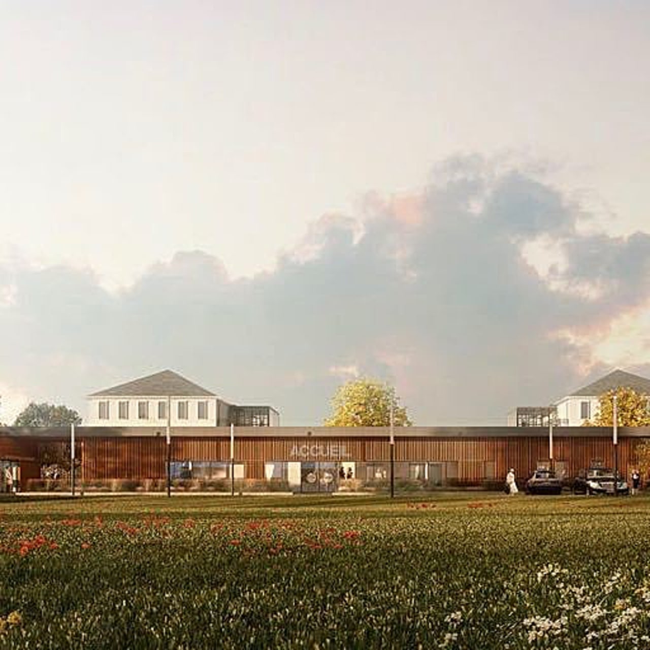 Le bâtiment, situé sur l'esplanade à l'entrée de l'établissement, regroupera le futur Cac et l'actuel CPAU à l'horizon 2023.