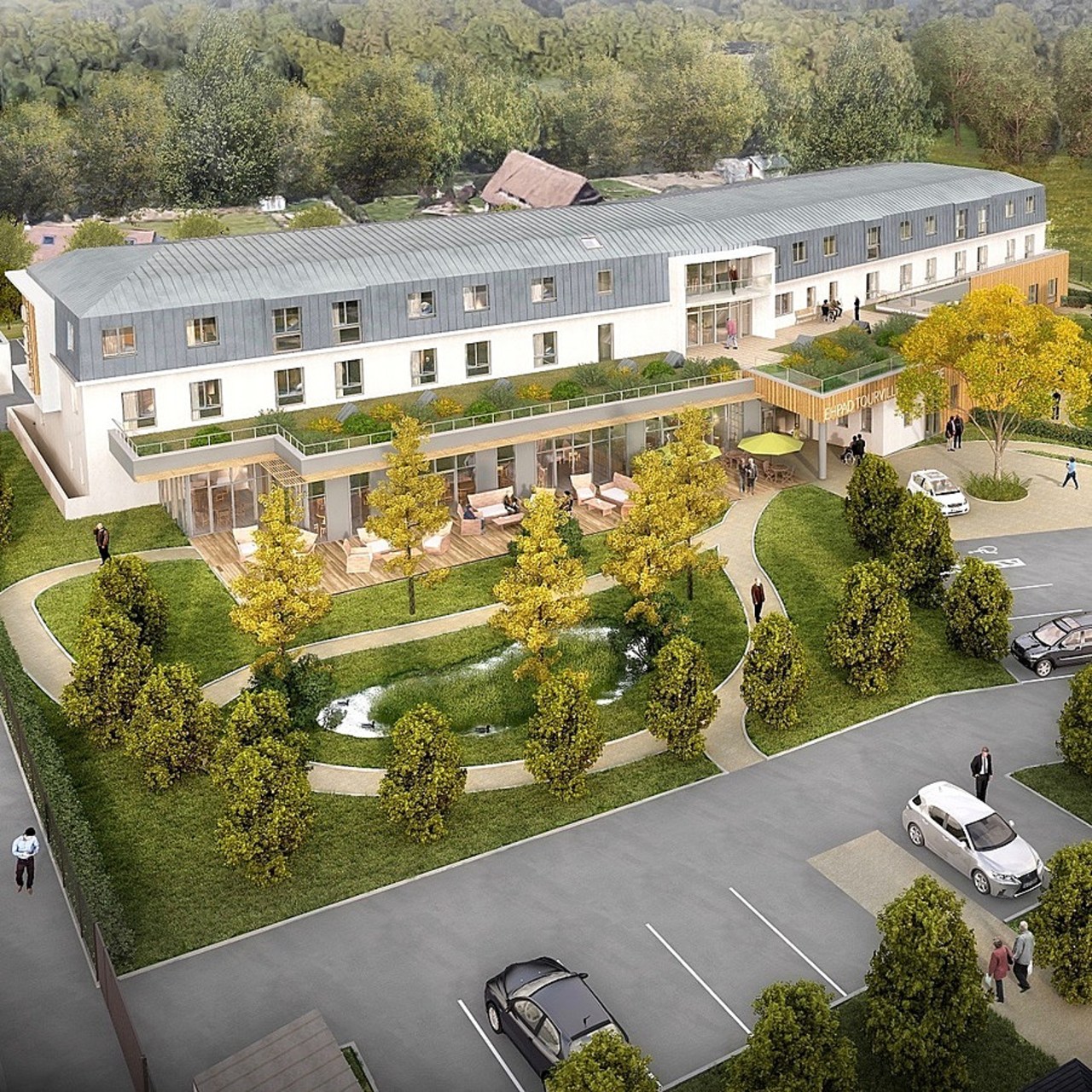 Le nouvel Ehpad Les Jonquilles souhaite mettre en avant l'architecture locale.