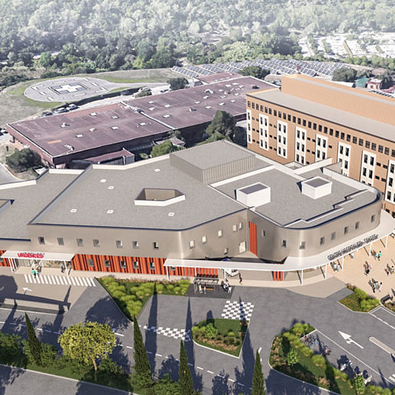 La première pierre du chantier d'extension et de modernisation des plateaux médico-techniques du CH de Grasse est posée. Les travaux doivent s'achever à la fin de l'été 2025.