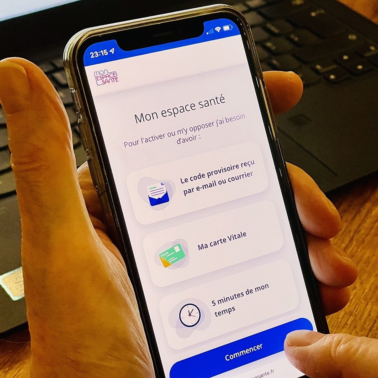 L'application Mon espace santé fait partie des évolutions du carnet de santé numérique qui a eu un an le 3 février. (Image point FR/ LPN/BSIP)