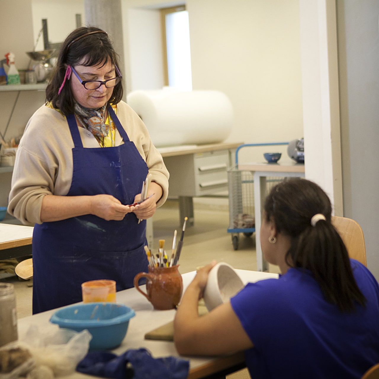 Les personnes en situation de handicap — et notamment les usagers d'établissements et services d'aide par le travail — doivent également être concernées par le plein emploi. (Amélie Benoist/Image Point FR/BSIP)
