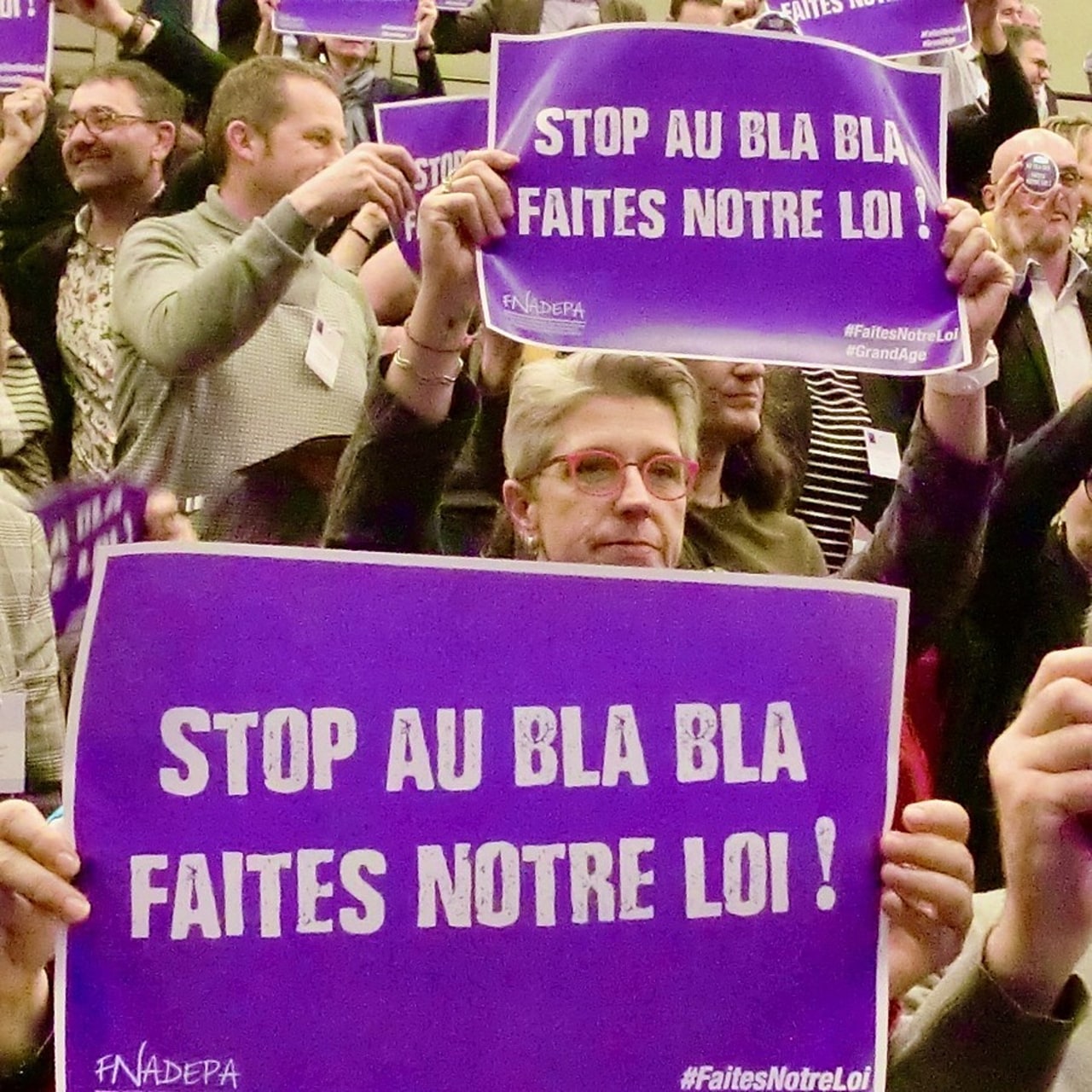 Le message affiché par la Fnadepa en colloque début 2020 est toujours d'actualité. (Lydie Watremetz/Hospimedia)