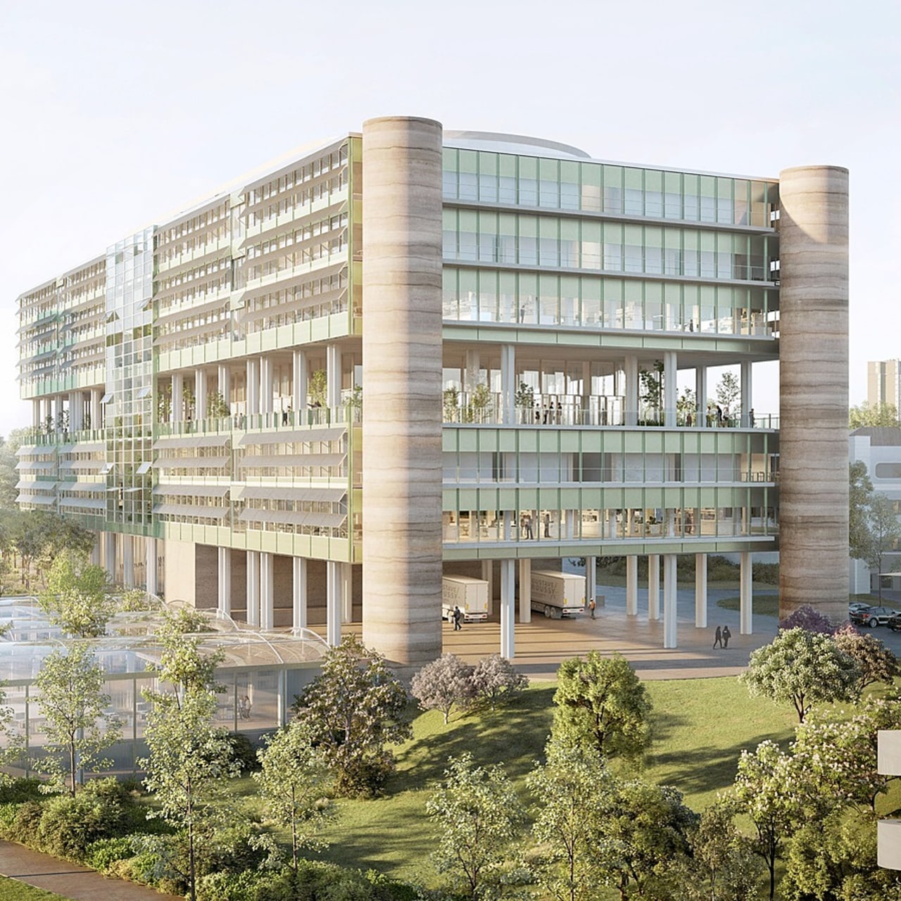 La construction du nouveau bâtiment recherche de Gustave-Roussy s'engagera en fin d'année pour s'achever fin 2026. L'investissement s'élève à 150 M€. (Gustave-Roussy)