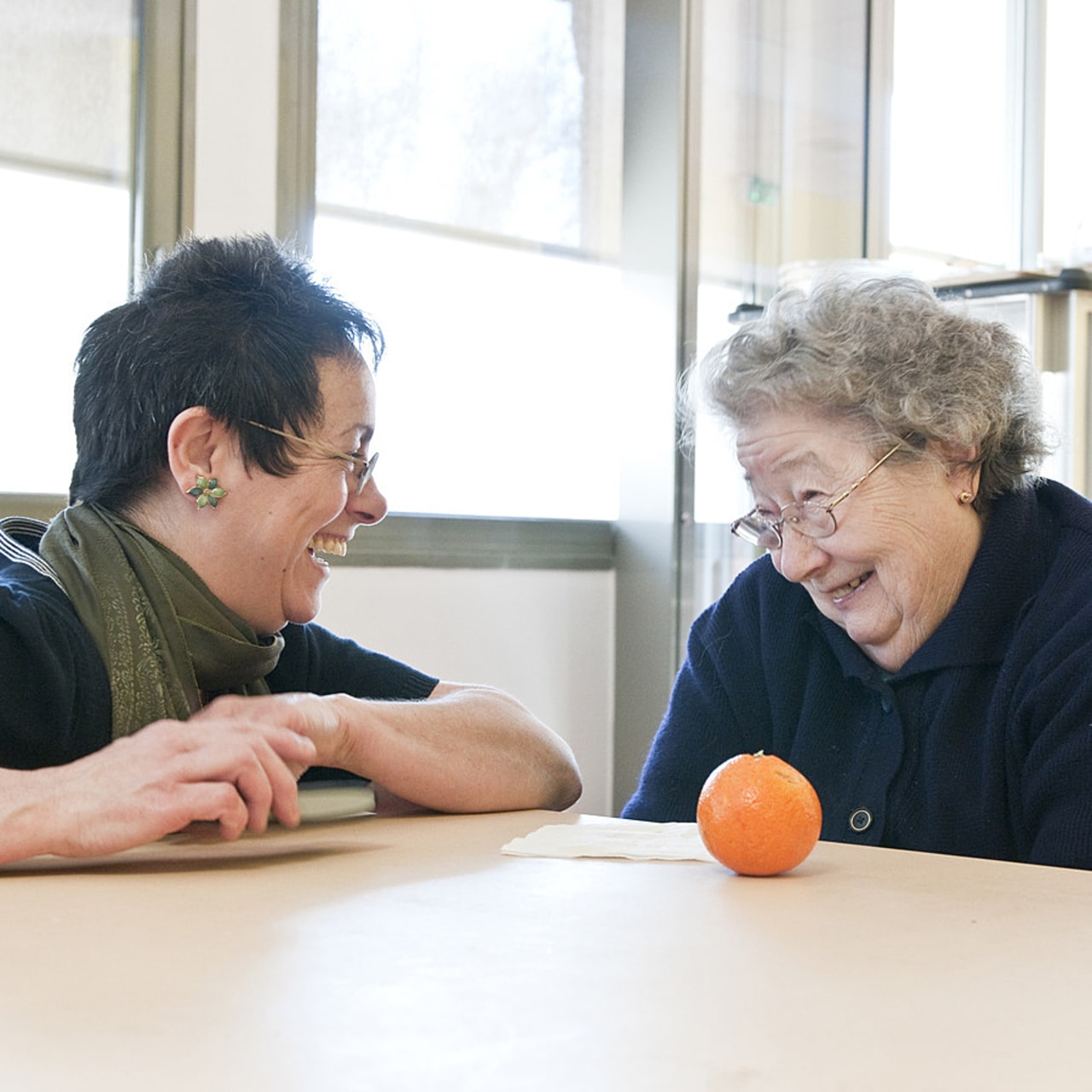 Les auxiliaires de vie alternent les moments de soins et ceux consacrés à la préparation des repas, à l'entretien de la maison ou à des activités (Raguet H./BSIP)