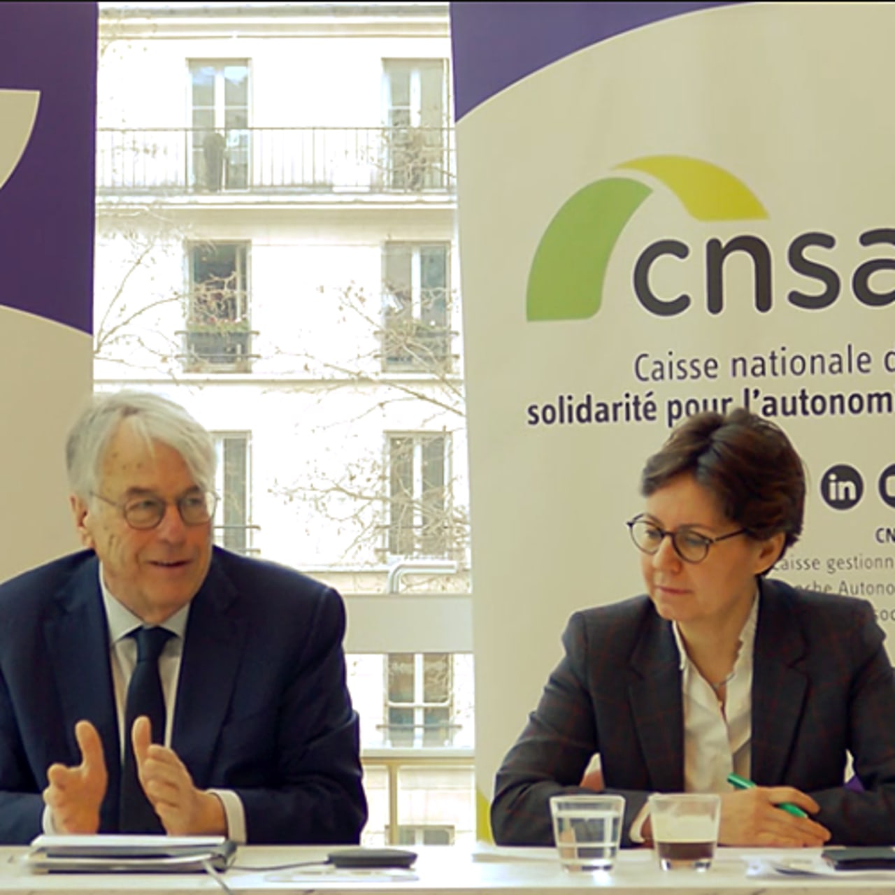 La CNSA veut réfléchir à "la conjugaison des transitions écologiques et du vieillissement" en proposant des "scénarios décarbonés". (Capture d'écran/CNSA)