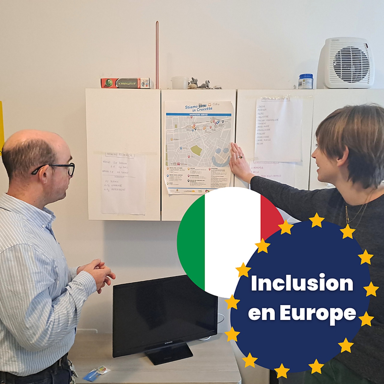 Malheureusement, le quartier de la casa arcipelago est relativement pauvre en propositions d'activités pour les personnes accompagnées. (Edoxie Allier/Hospimedia).