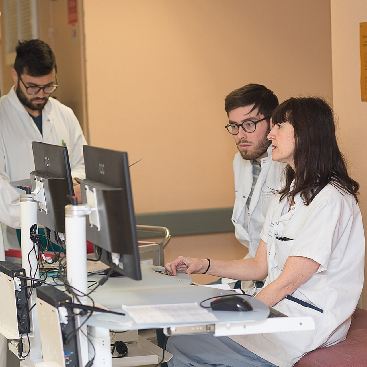 Dix-neuf établissements de santé volontaires testent l'accès au portail Air simplifié pour connaître les enjeux organisationnels. (A. Noor/Image point FR/BSIP)