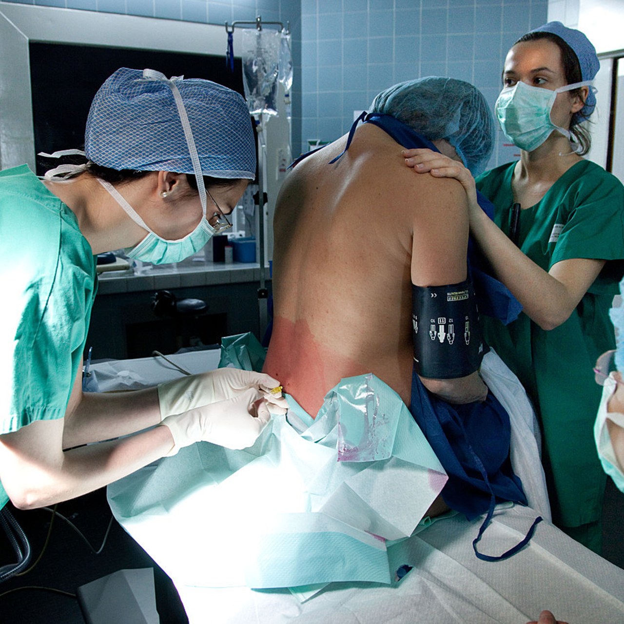 L'anesthésie péridurale est désormais bien installée dans les pratiques (APHP-Cochin-Voisin/Phanie)