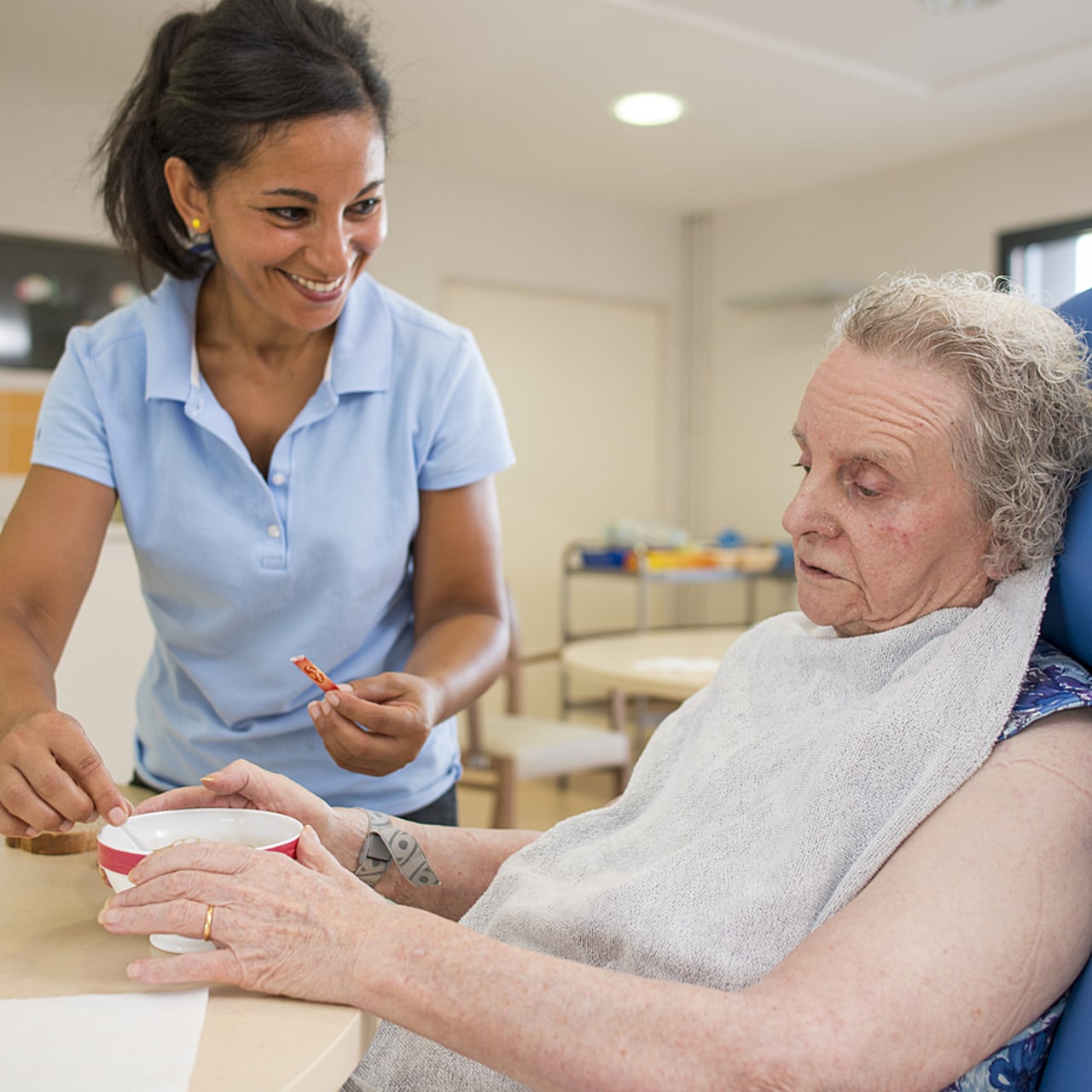 Les diététiciens en formation ont quelques difficultés à trouver des terrains de stage en établissement. (Astier/BSIP)