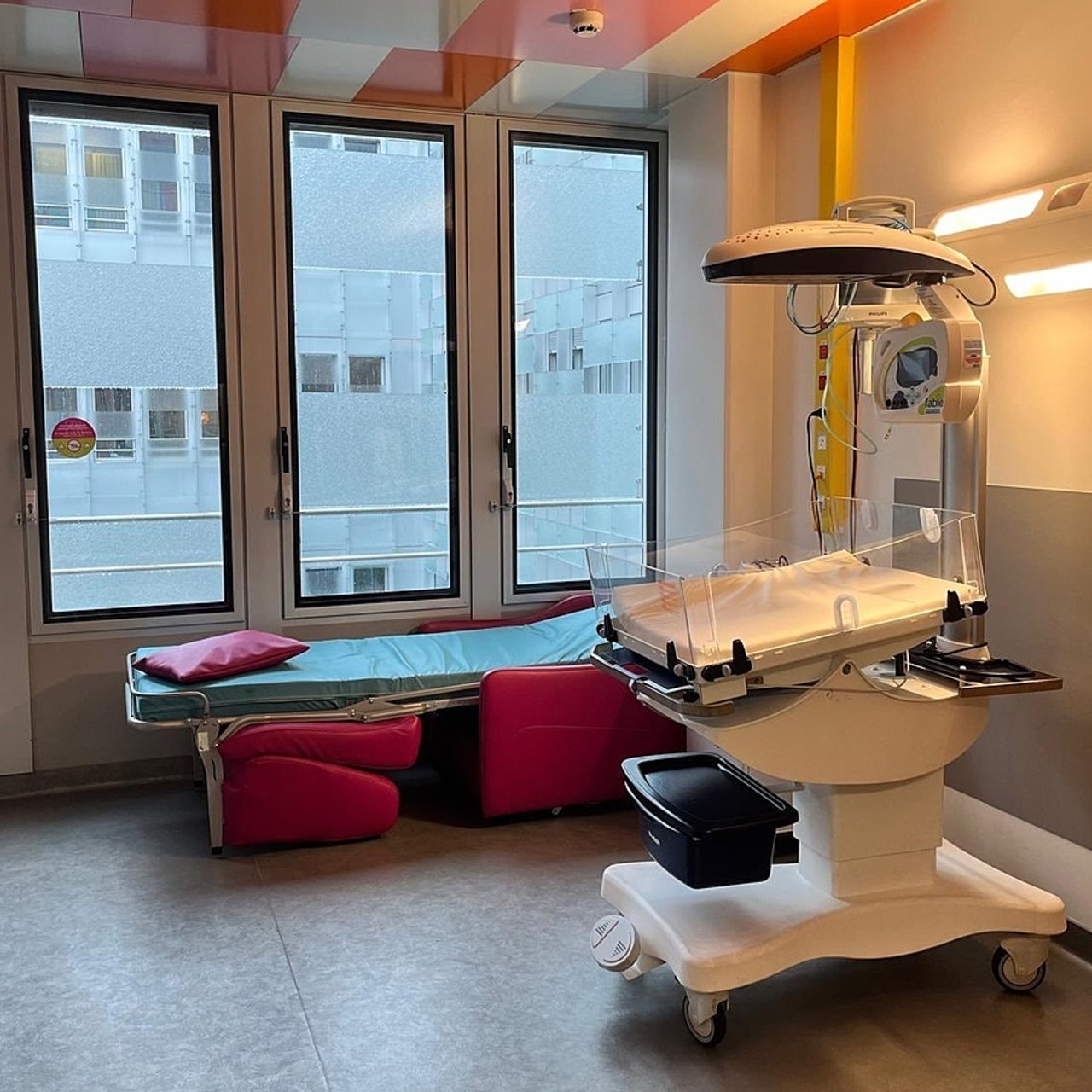 Dans un an, une fois le chantier pleinement achevé, la capacité d'accueil du secteur médico-chirurgical de cardiologie de l'hôpital Necker-Enfants malades augmentera de 50%, passant de 41 à 62 lits. (AP-HP)