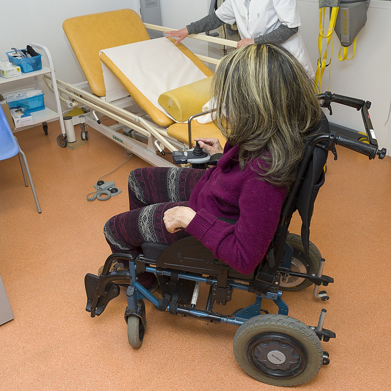 Le dispositif Handigynéco se caractérise par une démarche d'aller vers, avec des consultations longues de suivi gynécologique dans les établissements médico-sociaux spécialisés dans le handicap. (A. Noor/Image point FR/BSIP)