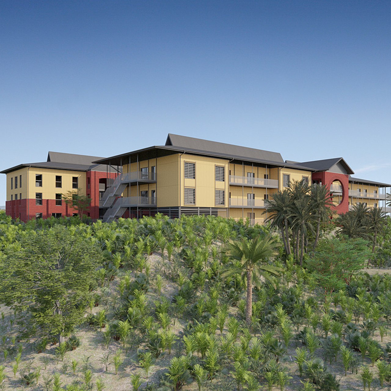 La plateforme polyhandicap sera construite sur 6 000 m2 et trois niveaux. (cabinet Amares)