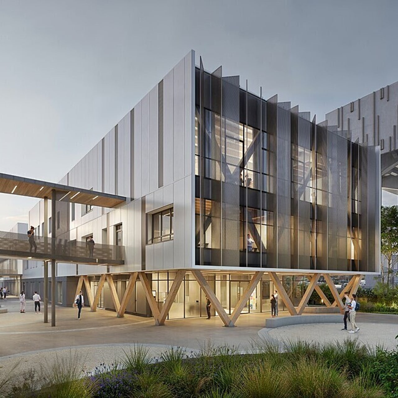 Le bâtiment sera doté d'une architecture écoresponsable composée à majorité de bois, "en écho aux forêts de Sologne et d’Orléans". (OBM Constructions/Atelier B2A)