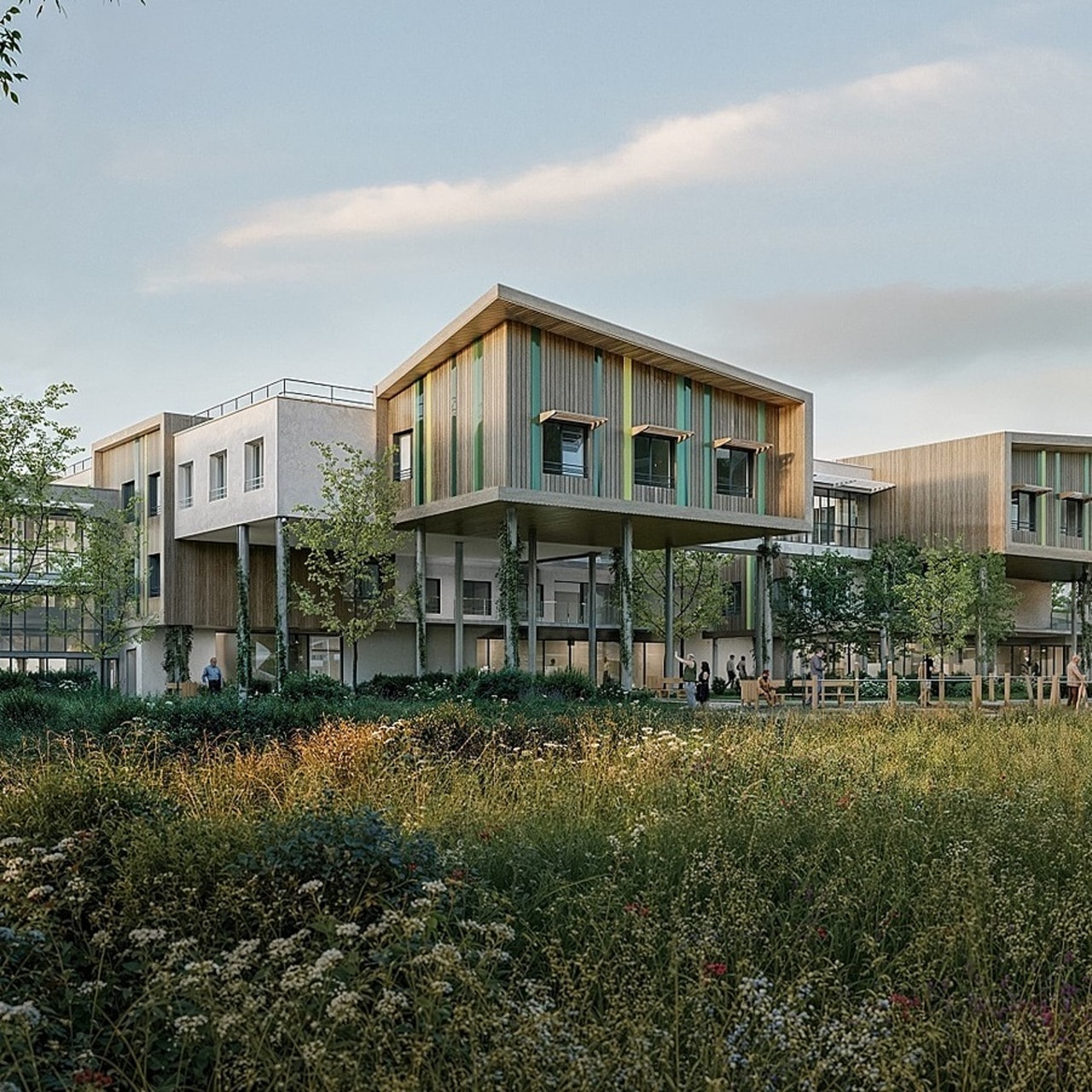 Le projet immobilier a été pensé "en plaçant les résidents et leurs familles au cœur du processus", indique le CHU. (ARS Architectes urbanistes)