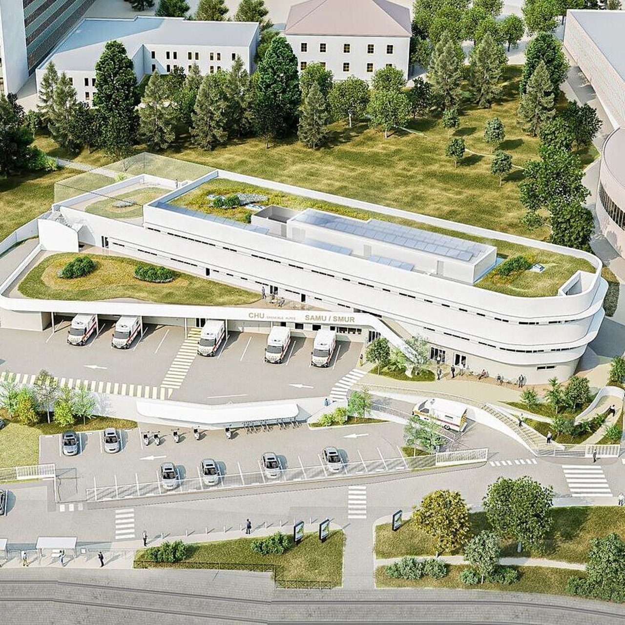 Le chantier s'inscrit dans une étape stratégique de développement de l'établissement qui fait face à une augmentation de son activité et de la taille de ses équipes. (A26 Architectures)