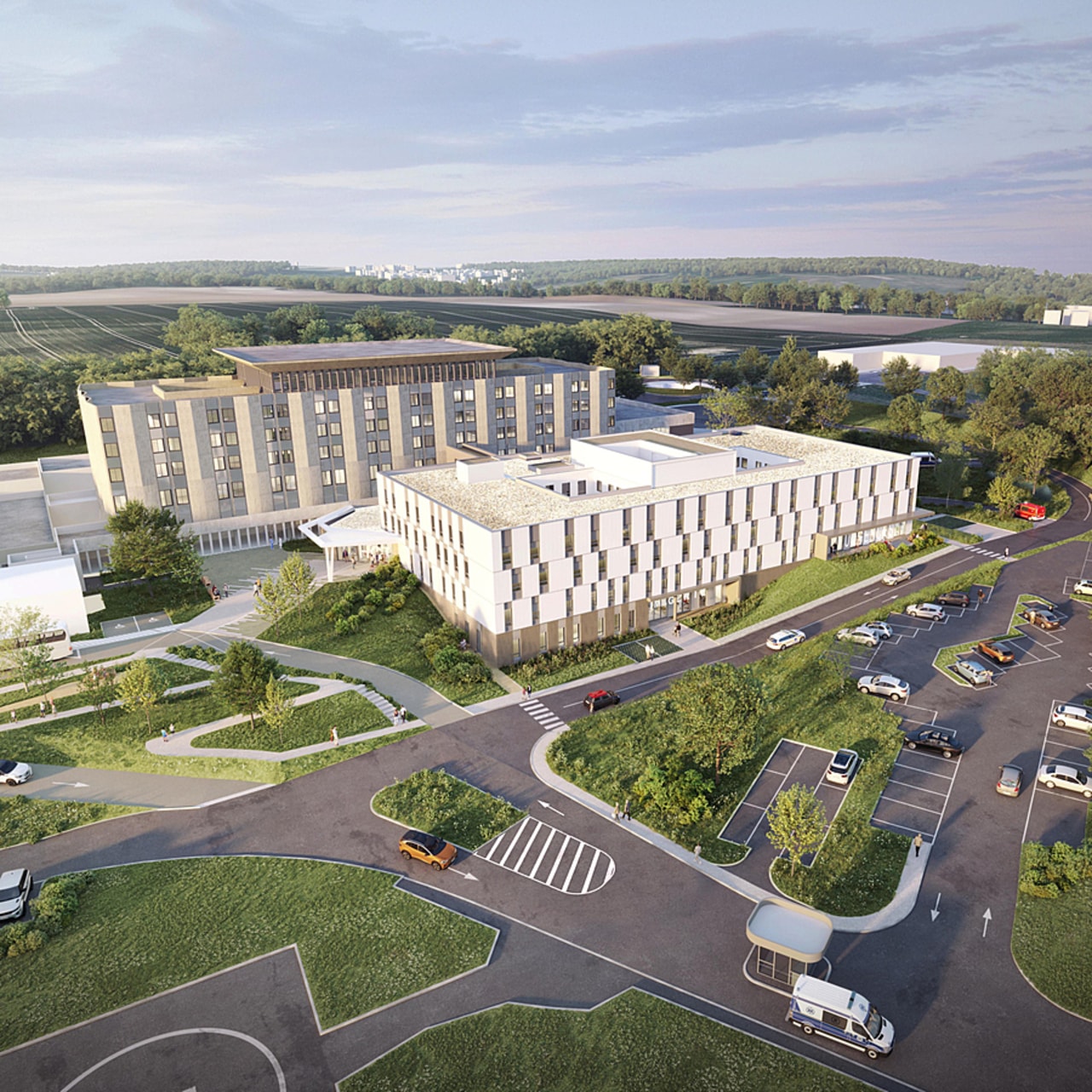 Selon le calendrier avancé, le projet d'extension devrait être livré au deuxième trimestre 2027. (CRR Architecture)