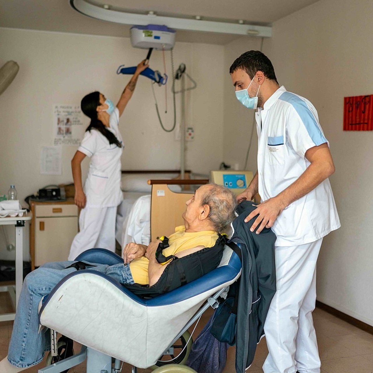 Les organisations syndicales estiment que les salariés de la branche sanitaire, sociale et médico-sociale privée à but non lucratif méritent plus qu'une prime ponctuelle. (Morcillo/BSIP)  