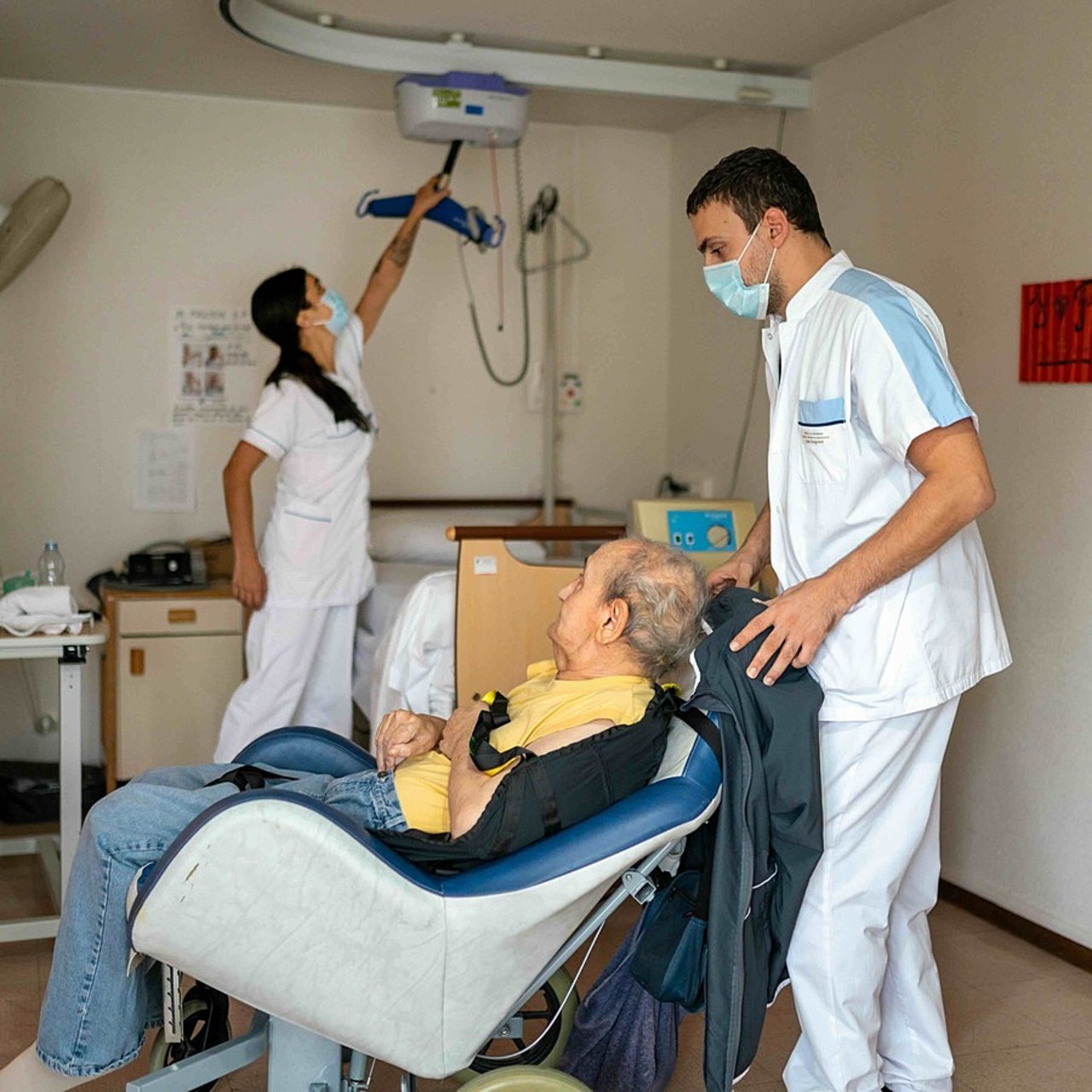 La FHF dénonce le contresens qu'il y aurait à considérer qu'il n'existe pas de lien entre les ratios d'encadrement et la qualité effective de l'accompagnement. (Morcillo/BSIP)