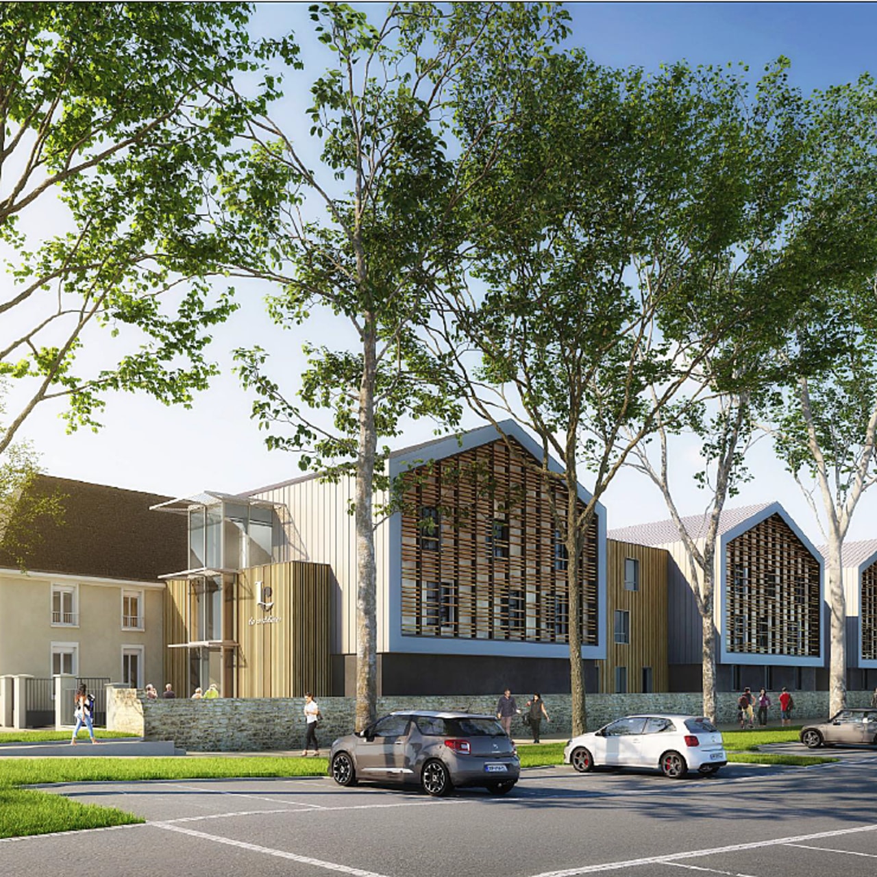 Passer au confort du XXIe siècle. Tel est l'objectif de l'importante réhabilitation, lancée à l'Ehpad Les Cordelières.  (Cabinet d'architectes Pelleau & associés)