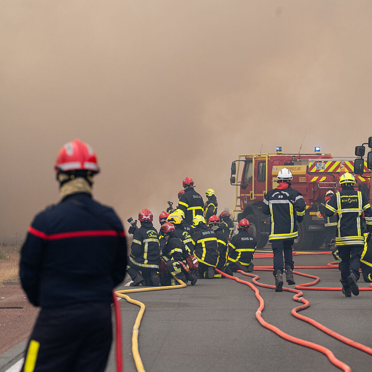 47 000 hectares de forêt ont été détruits par les incendies cet été en Nouvelle-Aquitaine, entraînant l'évacuation de 250 000 habitants. (Jeanne Accorsini/Sipa)