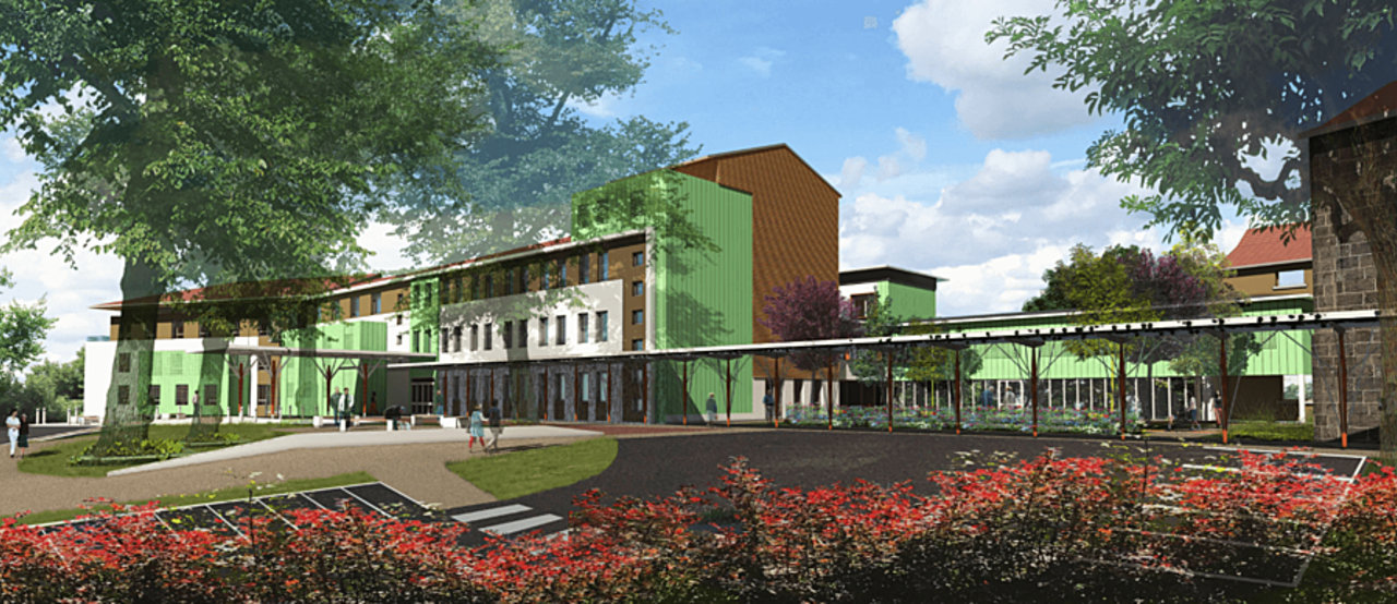 Le chantier de l'Hôpital de Moze sera financé à hauteur de 5,6 millions par la région et le département. (Cabinet d'architectes Denis Dessus)