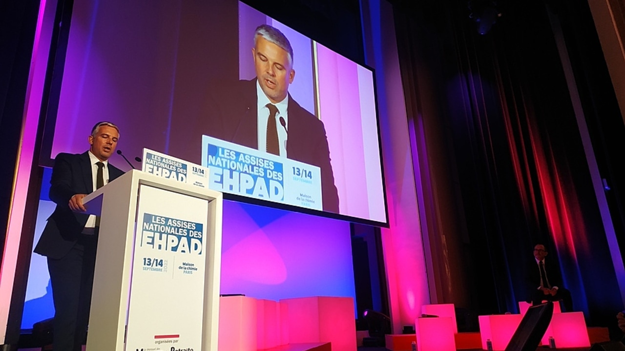 Ce 14 septembre, Jean-Christophe Combe a défendu son projet bien vieillir tout en promettant des mesures d'urgence dans le PLFSS 2023. (Agathe Moret/Hospimedia)