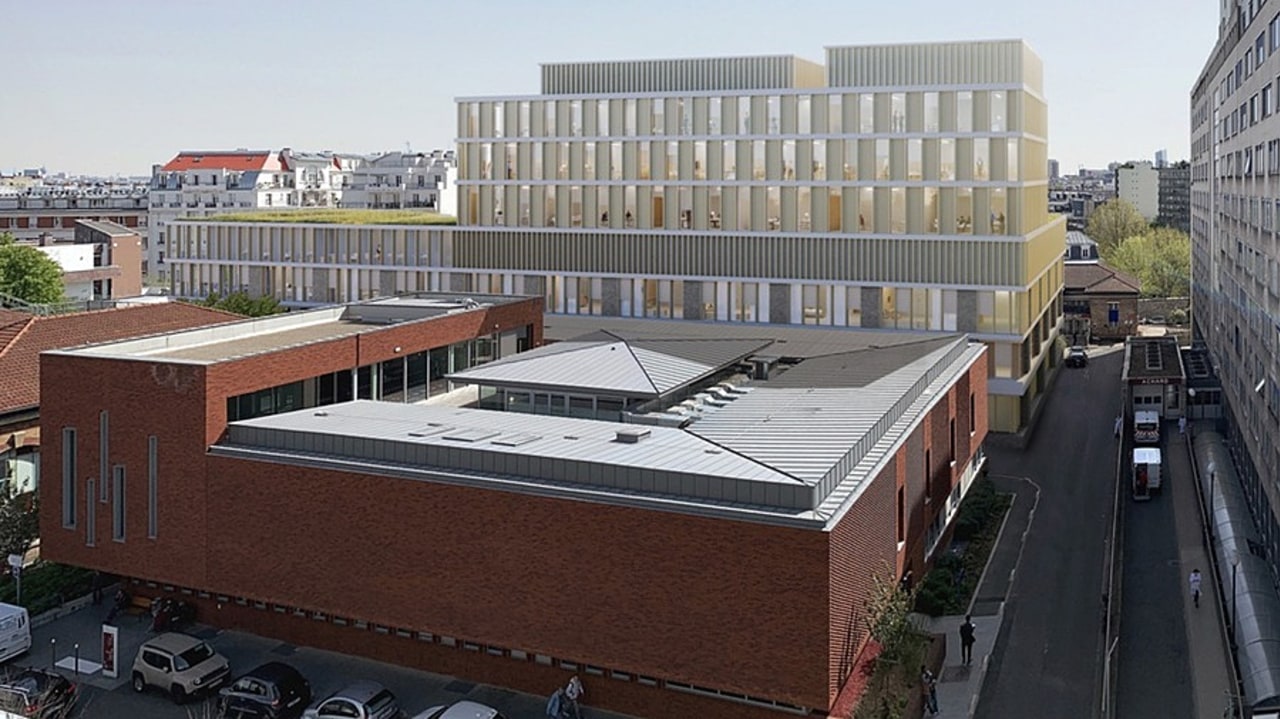 La nouvelle clinique d'hématologie amenée à voir le jour à Cochin, avec ici une perspective depuis le bâtiment Jean-Dausset, représente un investissement de 45 M€. (Naska/AP-HP)