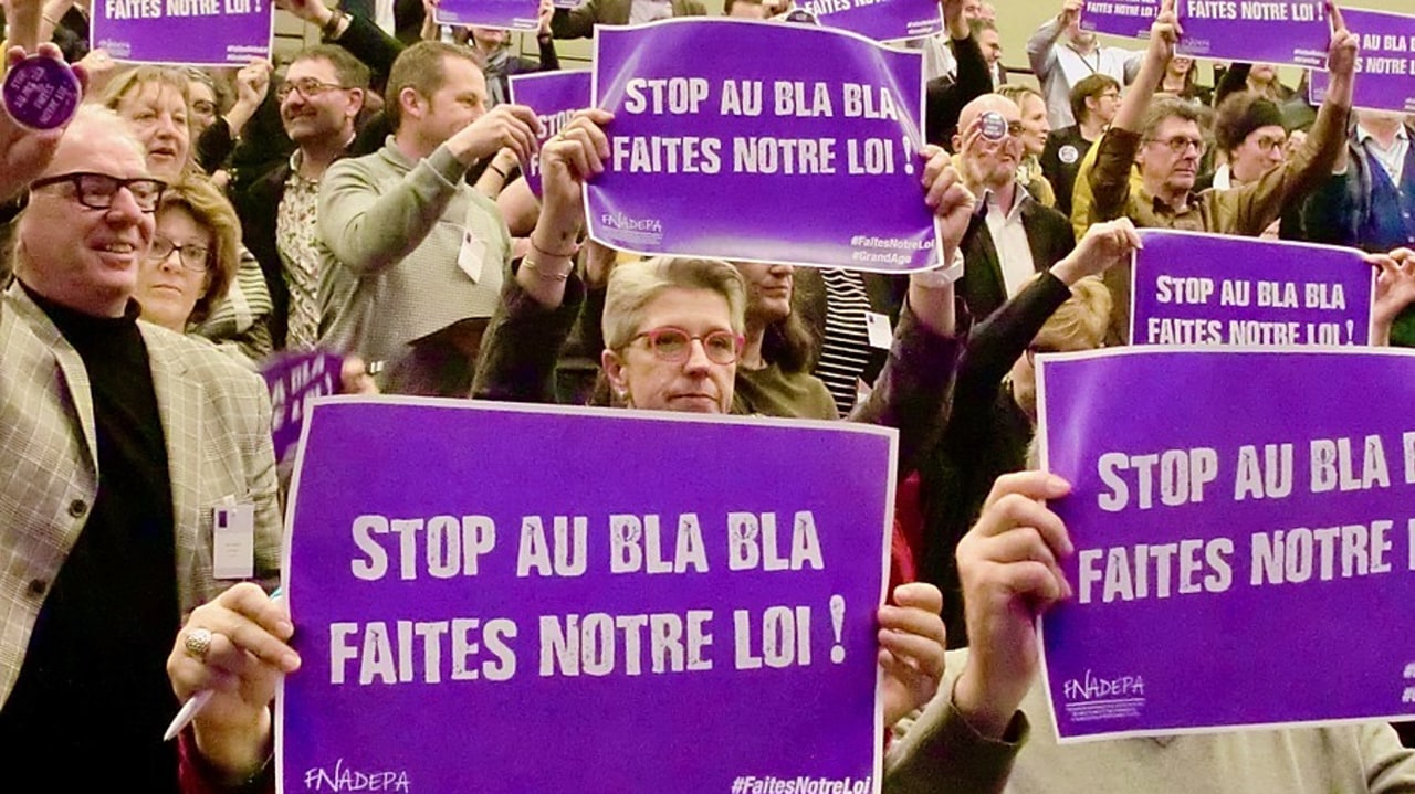 Le message affiché par la Fnadepa en colloque début 2020 est toujours d'actualité. (Lydie Watremetz/Hospimedia)