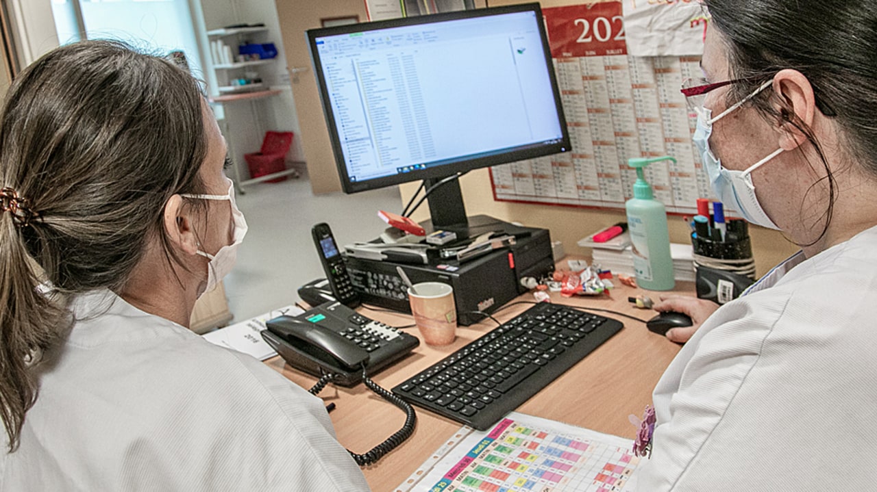 L'agence européenne pour la cybersécurité adresse des recommandations aux professionnels de santé en matière de cybersécurité. (Humbert/Image point FR/BSIP)