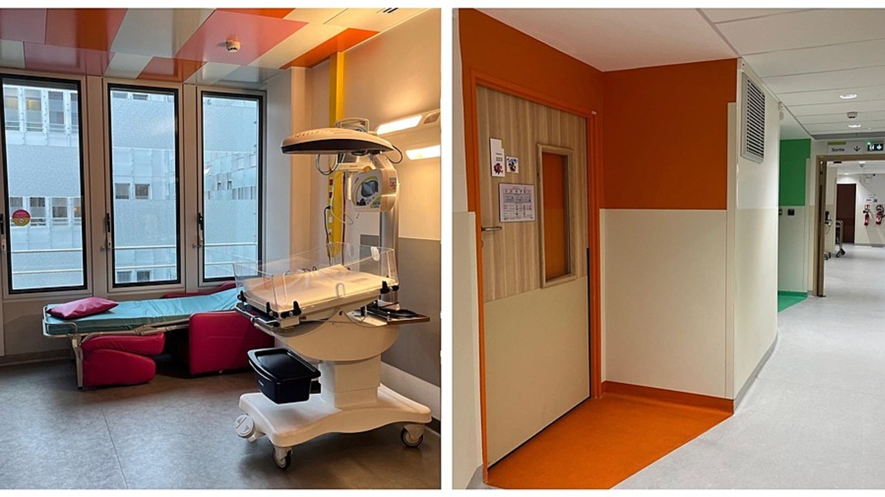 Dans un an, une fois le chantier pleinement achevé, la capacité d'accueil du secteur médico-chirurgical de cardiologie de l'hôpital Necker-Enfants malades augmentera de 50%, passant de 41 à 62 lits. (AP-HP)