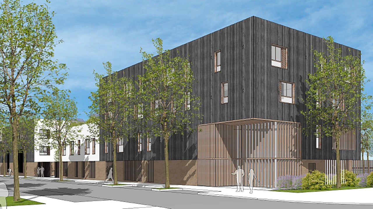 Les travaux du futur établissement d'accueil médicalisé devraient se terminer courant 2026. (Archipel zéro/Frédéric Denise architectes)